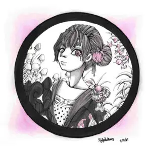 Lilia Watercolor & Ink Illustration