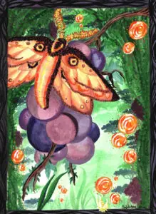 Moth Landing Painting